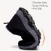 Women's Solid Color Winter Sneakers, Soft Sole Platform Fleece Lining Shoes, Plush Non-slip Low-top Shoes Women's Solid Color Winter Sneakers, Soft Sole Platform Fleece Lining Shoes, Plush Non-slip Low-top Shoes