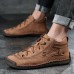 Men's Handmade Stitching Casual Shoes Outdoor Ankle Boots, Walking Sneakers Men's Handmade Stitching Casual Shoes Outdoor Ankle Boots, Walking Sneakers