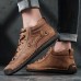 Men's Handmade Stitching Casual Shoes Outdoor Ankle Boots, Walking Sneakers Men's Handmade Stitching Casual Shoes Outdoor Ankle Boots, Walking Sneakers